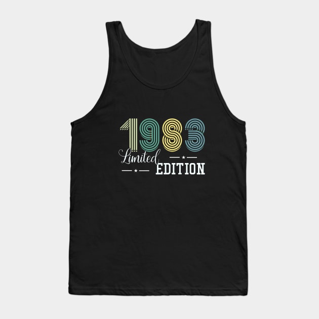 40th Birthday - 1983 Limited Edition Tank Top by Kudostees